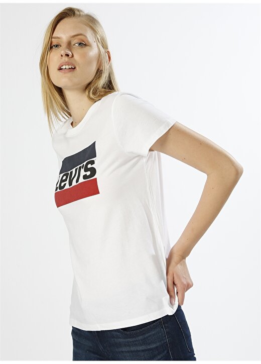 Levis The Perfect Tee Sportswear Logo White G T-Shirt 1
