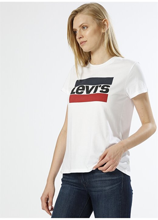 Levis The Perfect Tee Sportswear Logo White G T-Shirt 3
