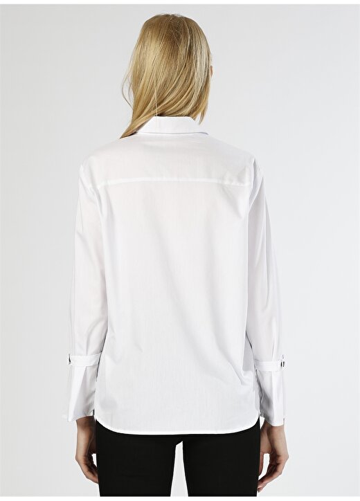 Twist Taş Detaylı Beyaz Gömlek 4