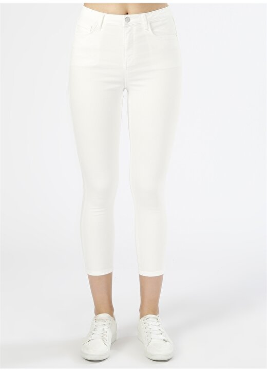 Koton Skinny Beyaz Pantolon 2