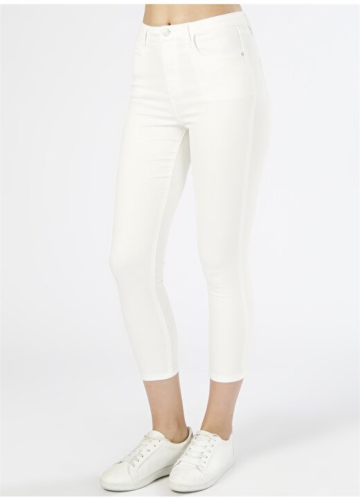 Koton Skinny Beyaz Pantolon 3