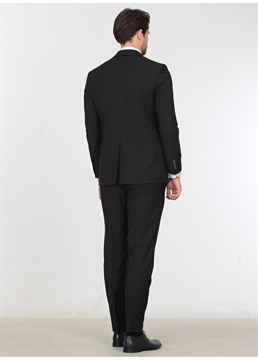 Kip Regular Fit Düz Siyah Takım Elbise 4
