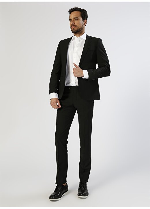 Beymen Business Slim Fit Siyah Takım Elbise 1
