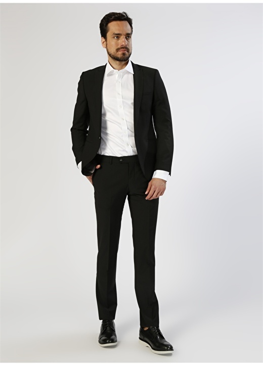 Beymen Business Slim Fit Siyah Takım Elbise 2