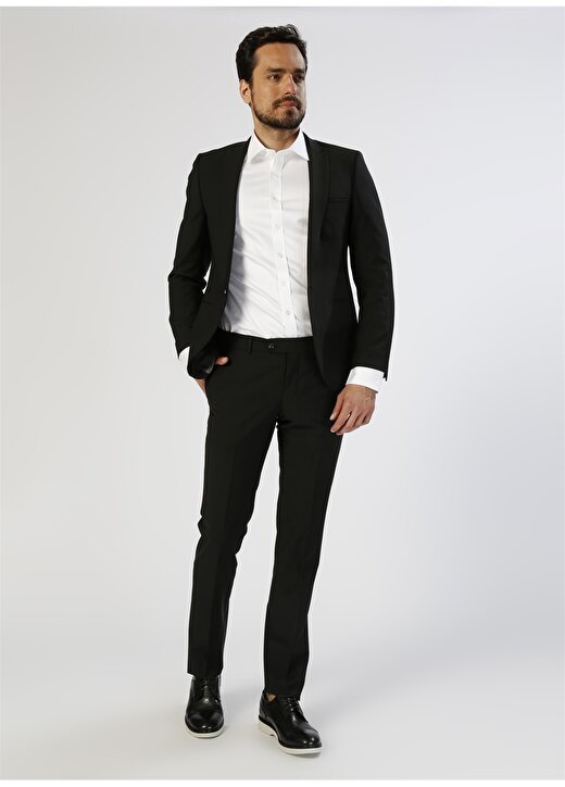 Beymen Business Slim Fit Siyah Takım Elbise 3