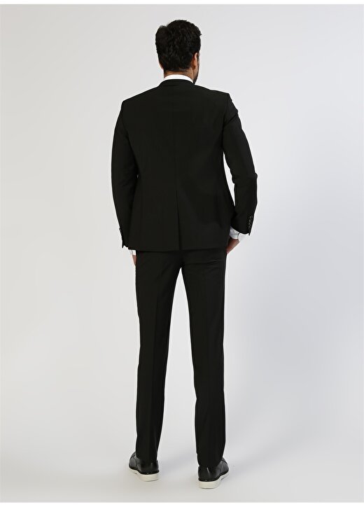 Beymen Business Slim Fit Siyah Takım Elbise 4