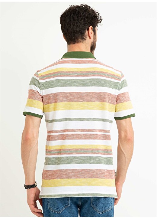 Pierre Cardin Çizgili Turuncu T-Shirt 2