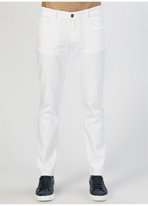 Altinyildiz Classic Beyaz Klasik Pantolon 2