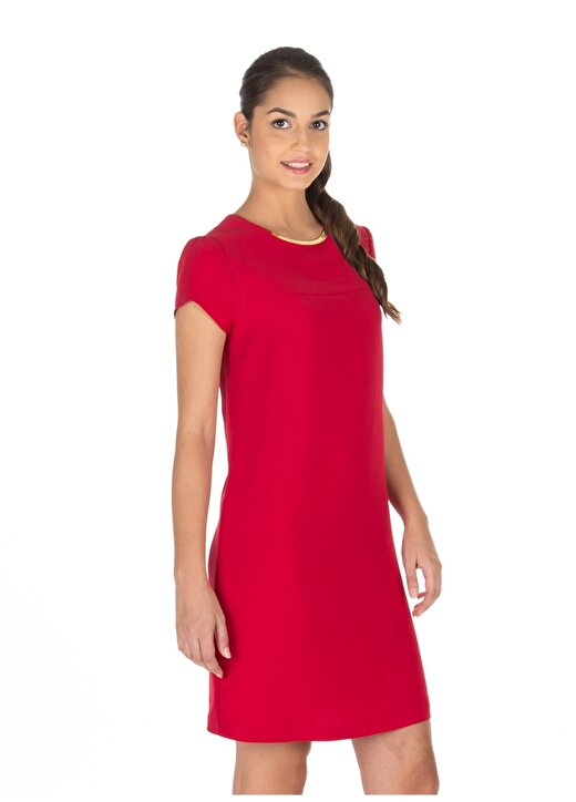 Limon Kırmızı Kadın Elbise 2