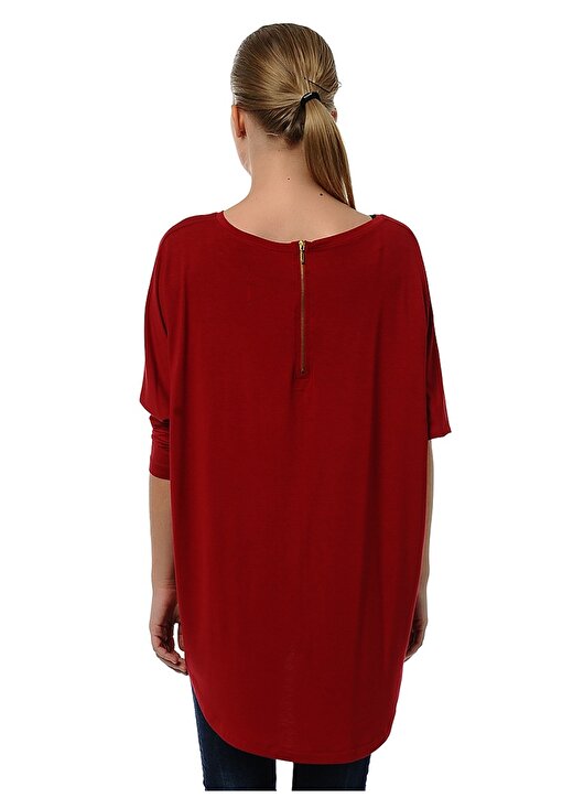 Asymmetry Kırmızı Kadın Bluz 3