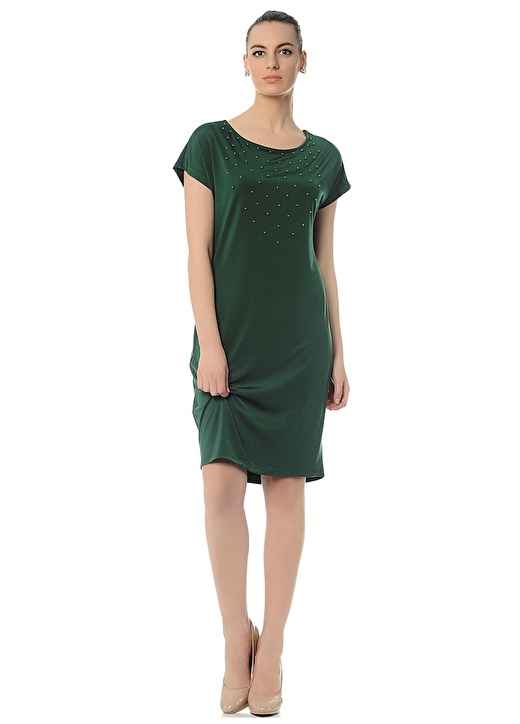 Agenda Yeşil Kadın Elbise 2