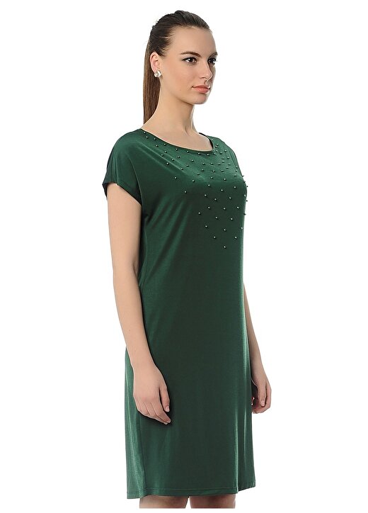 Agenda Yeşil Kadın Elbise 4