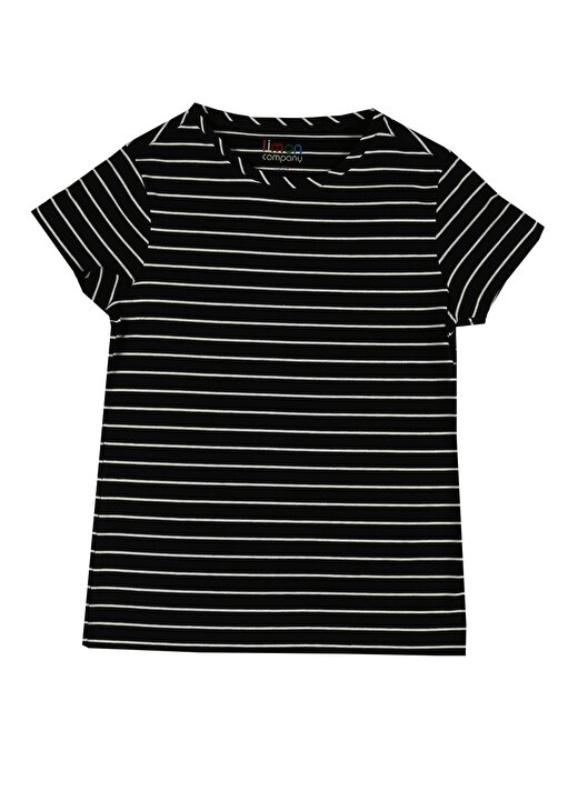 Limon Turkuaz - Mavi - Siyah Kız Çocuk T-Shirt 1