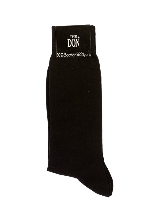 The Don Erkek Düz Siyah Uzun Çorap 1