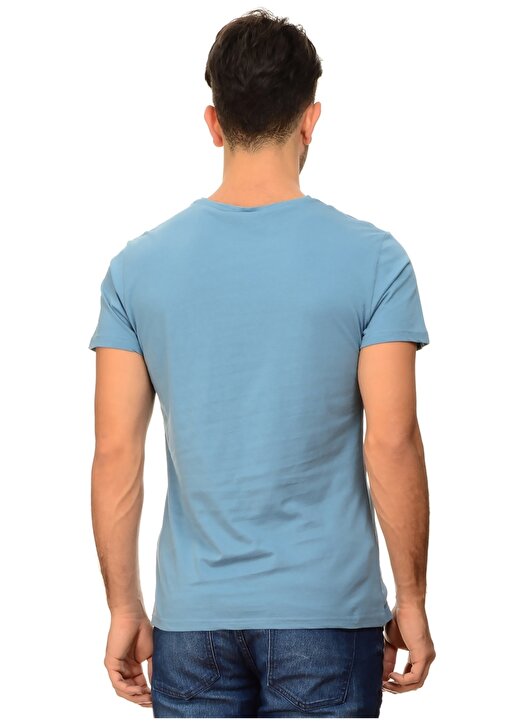 Blend Neon Mavi Erkek T-Shirt 2