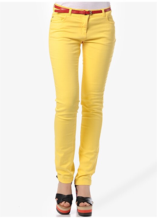 Asymmetry Sarı Pantolon 2