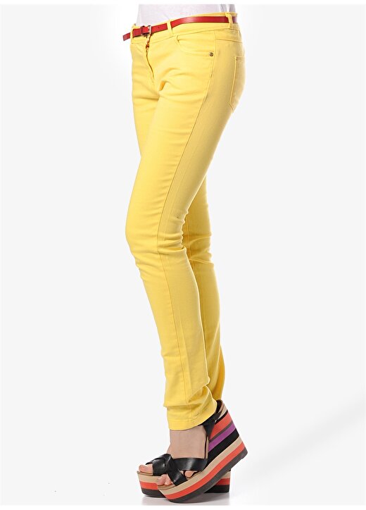 Asymmetry Sarı Pantolon 4