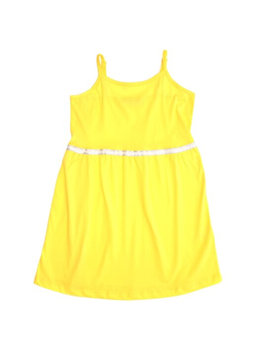 Limon Sarı Kız Çocuk Elbise 1