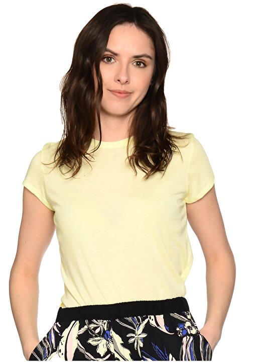 Black Pepper 2053 Sarı Kadın T-Shirt 1