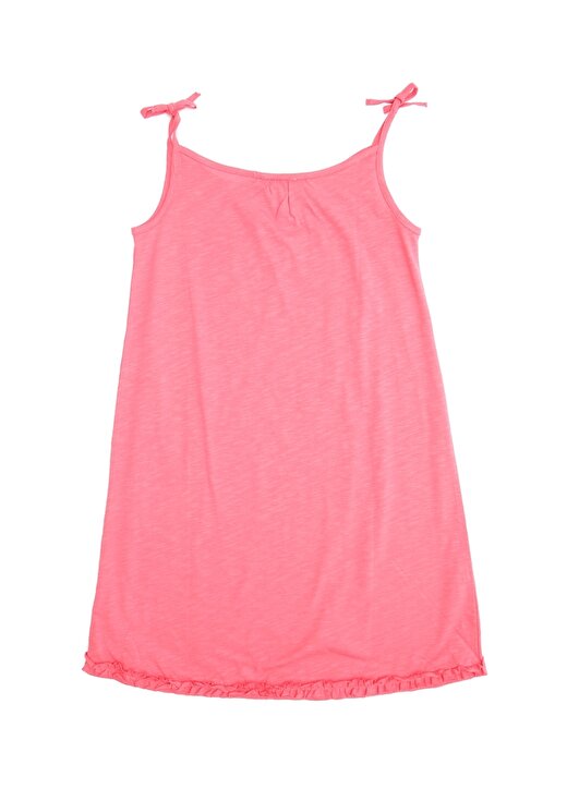Pink&Orange MAR50-O Mercan Dijital Baskılı Kız Çocuk Elbise 2