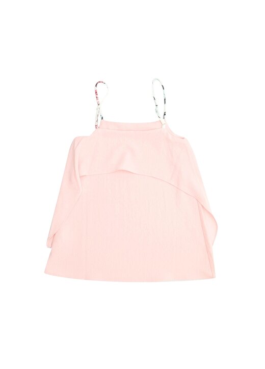 Pink&Orange Askılı Pembe Kız Çocuk Elbise 2