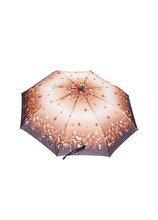 Zeus Umbrella Baskılı Turuncu Unisex Şemsiye 2