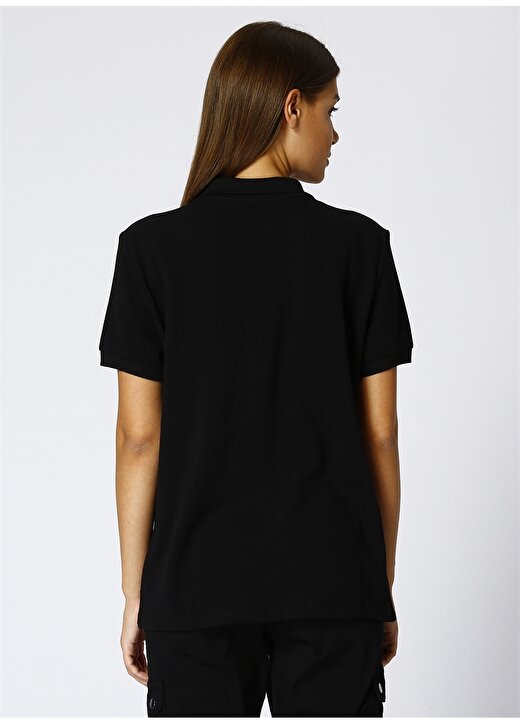 Limon Kadın Polo Yaka Siyah T-Shirt 4
