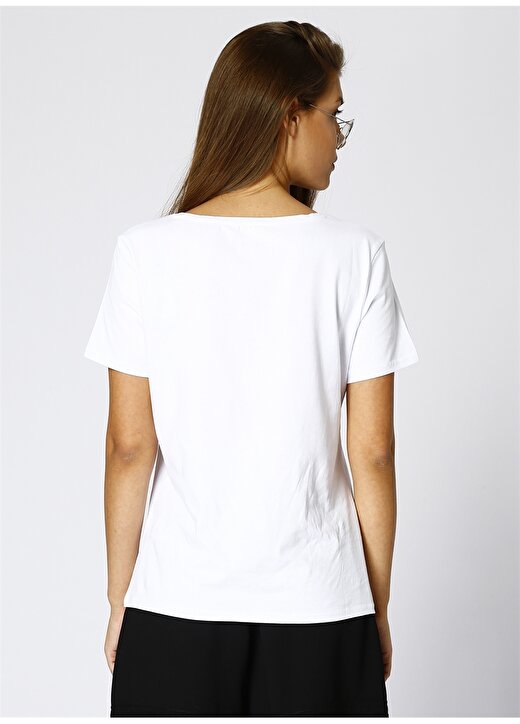 Limon Kadın Beyaz T-Shirt 4