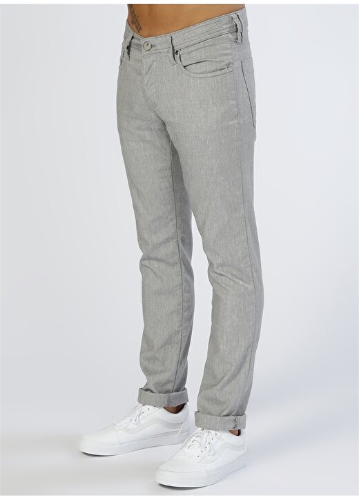 Twister Jeans Gri Erkek Keten Karışımlıklasik Pantolon PANAMA 338 3