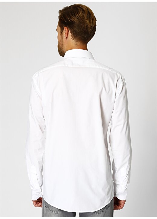 George Hogg Modern Fit Beyaz Gömlek 4