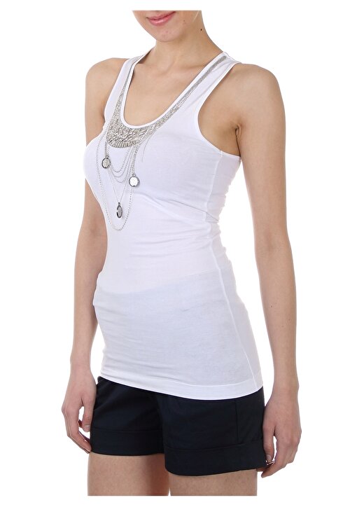 Stefanel Beyaz T-Shirt 3