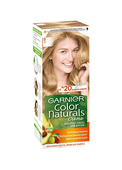 Garnier Color Naturals - 9 Sarı Saç Boyası 1