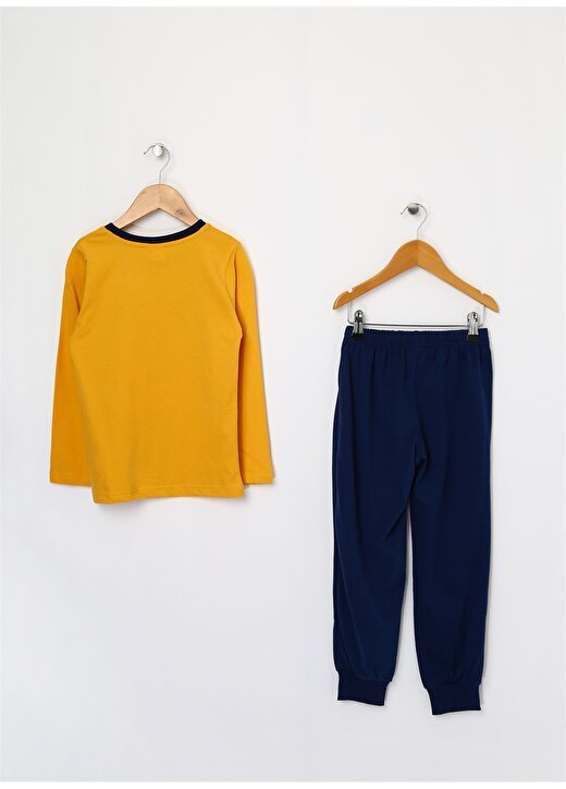 Limon Erkek Çocuk Sarı-Lacivert Pijama Takımı 2