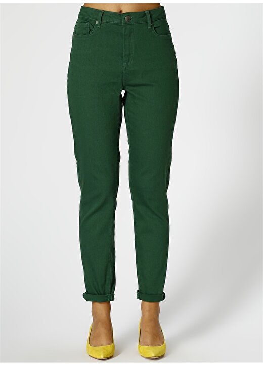 Limon Kadın Normal Paça Yeşil Pantolon 2