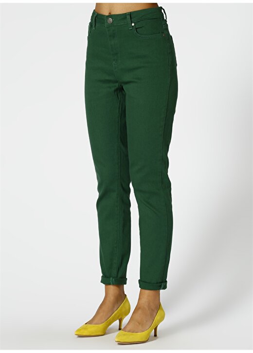 Limon Kadın Normal Paça Yeşil Pantolon 3