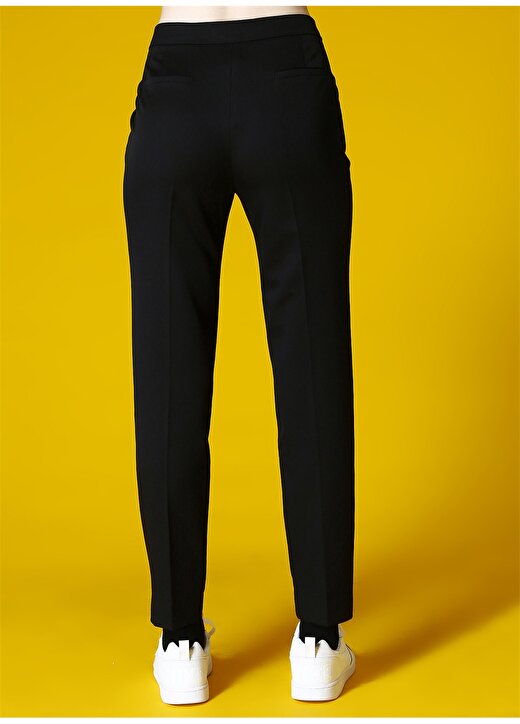 Limon Kadın Boru Paça Aça Gri Siyah Pantolon 4