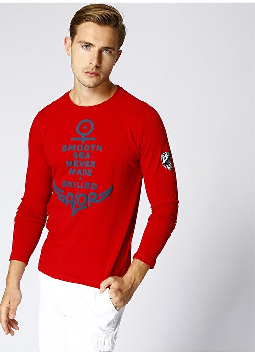 North Of Navy Kırmızı T-Shirt 3