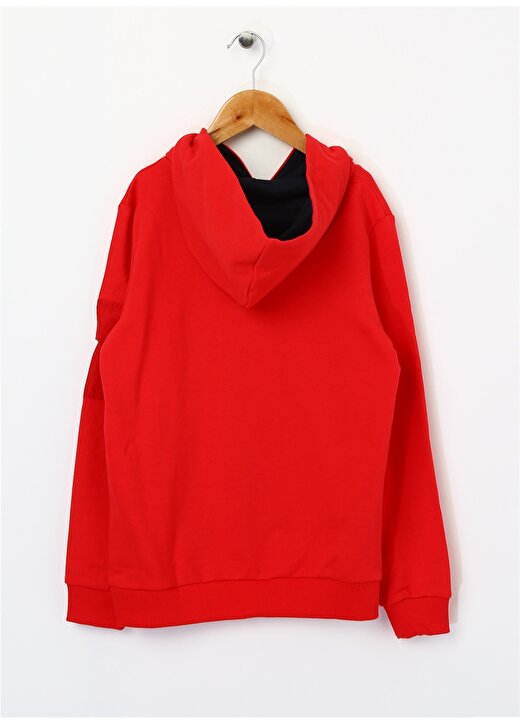 Funky Rocks Erkek Çocuk Kapüşonlu Kırmızı Sweatshirt 2