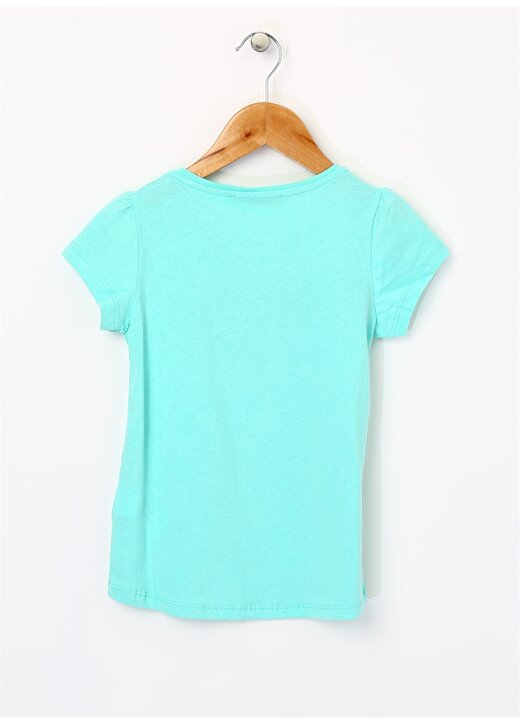 Limon Kız Çocuk Simli Mint T-Shirt 2