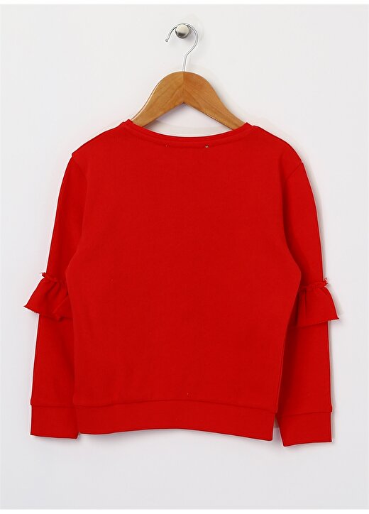 Limon Yazılı Kırmızı Sweatshirt 2