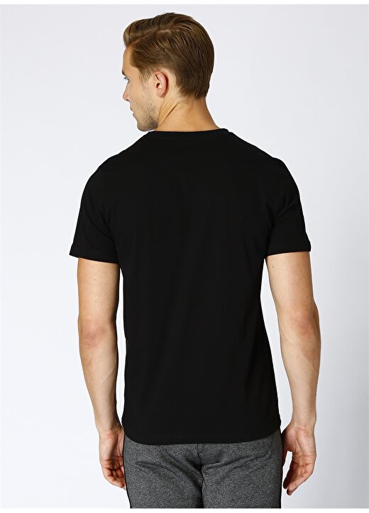 T-Box Erkek Bisiklet Yaka Siyah T-Shirt 4