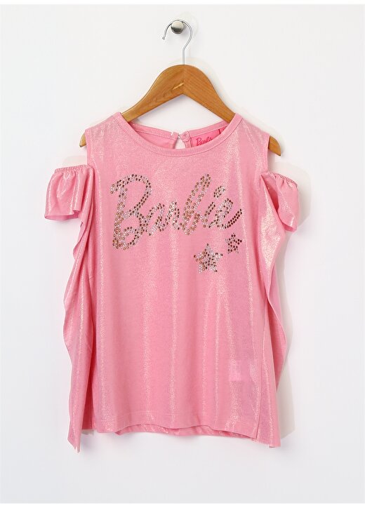 Barbie Kız Çocuk Pembe Bluz 1