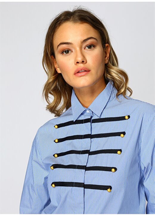 North Of Navy Kadın Mavi Gömlek 1