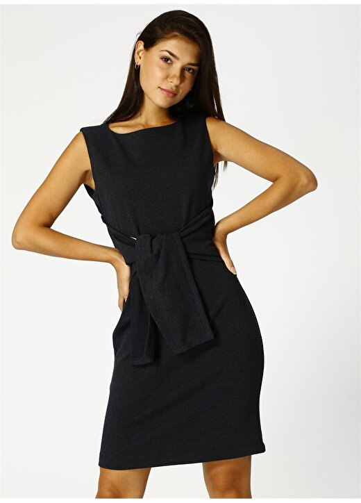North Of Navy Kadın Kolsuz Lacivert Elbise 1