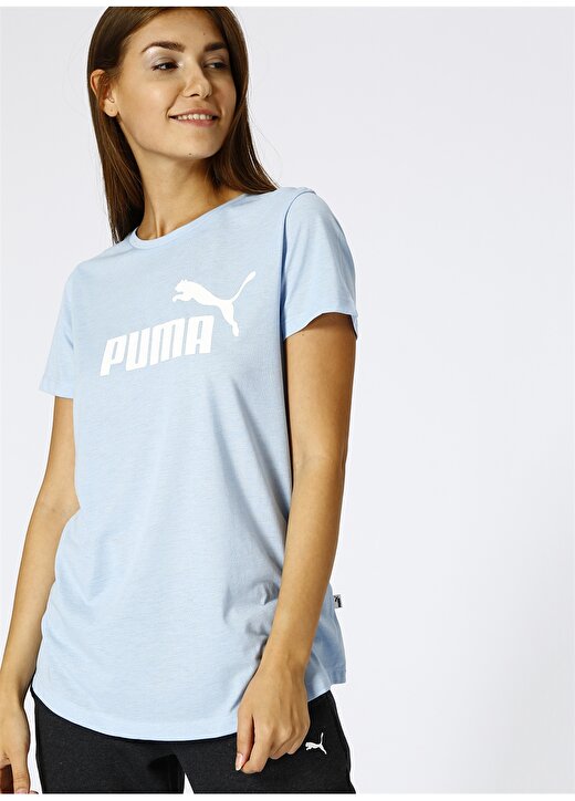 Puma Ess Logo Heather T-Shirt 3