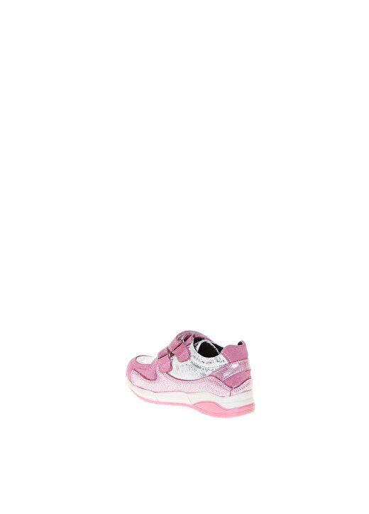 Pink&Orange Kız Çocuk Deri Gümüş Yürüyüş Ayakkabısı 2