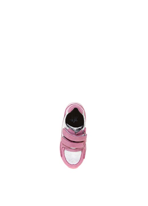 Pink&Orange Kız Çocuk Deri Gümüş Yürüyüş Ayakkabısı 4