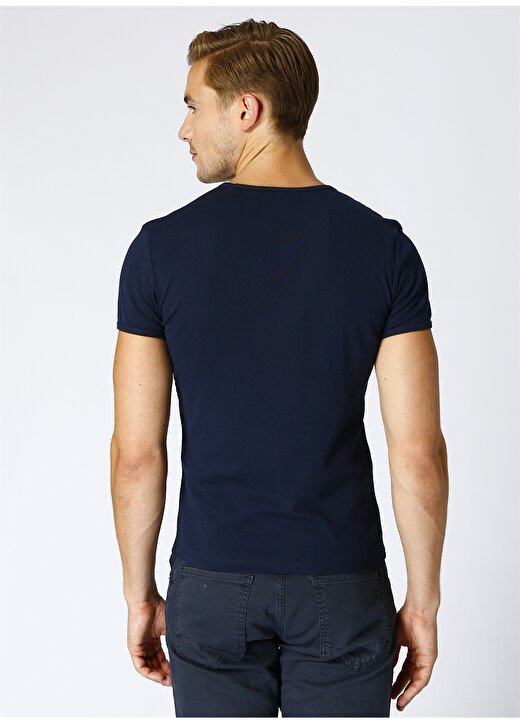 Mavi Lacivert Basic T-Shirt 4