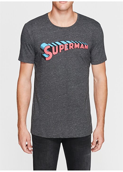 Mavi Superman Metal Gri T-Shirt 2
