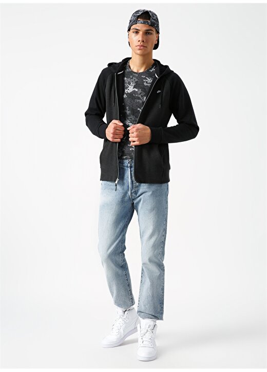 Nike Sportswear Optic Fleece Erkek Kapüşonlu Zip Ceket 3